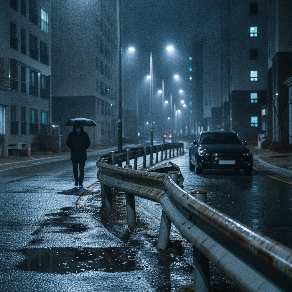 음주운전 단독사고 가드레일 시설물 파손 변상 벌금